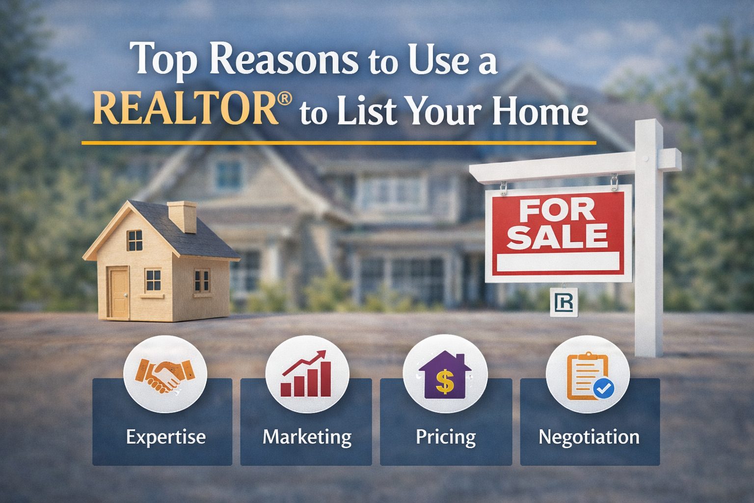 Top reasons to list with a REALTOR® including marketing, negotiation expertise, and local real estate guidance