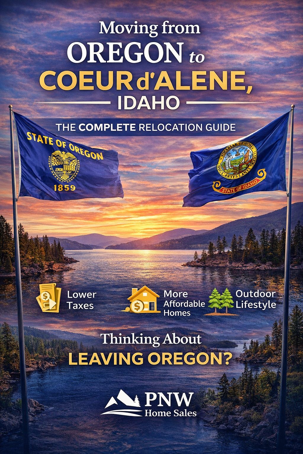 Guide to relocating from Oregon to Coeur d'Alene Idaho