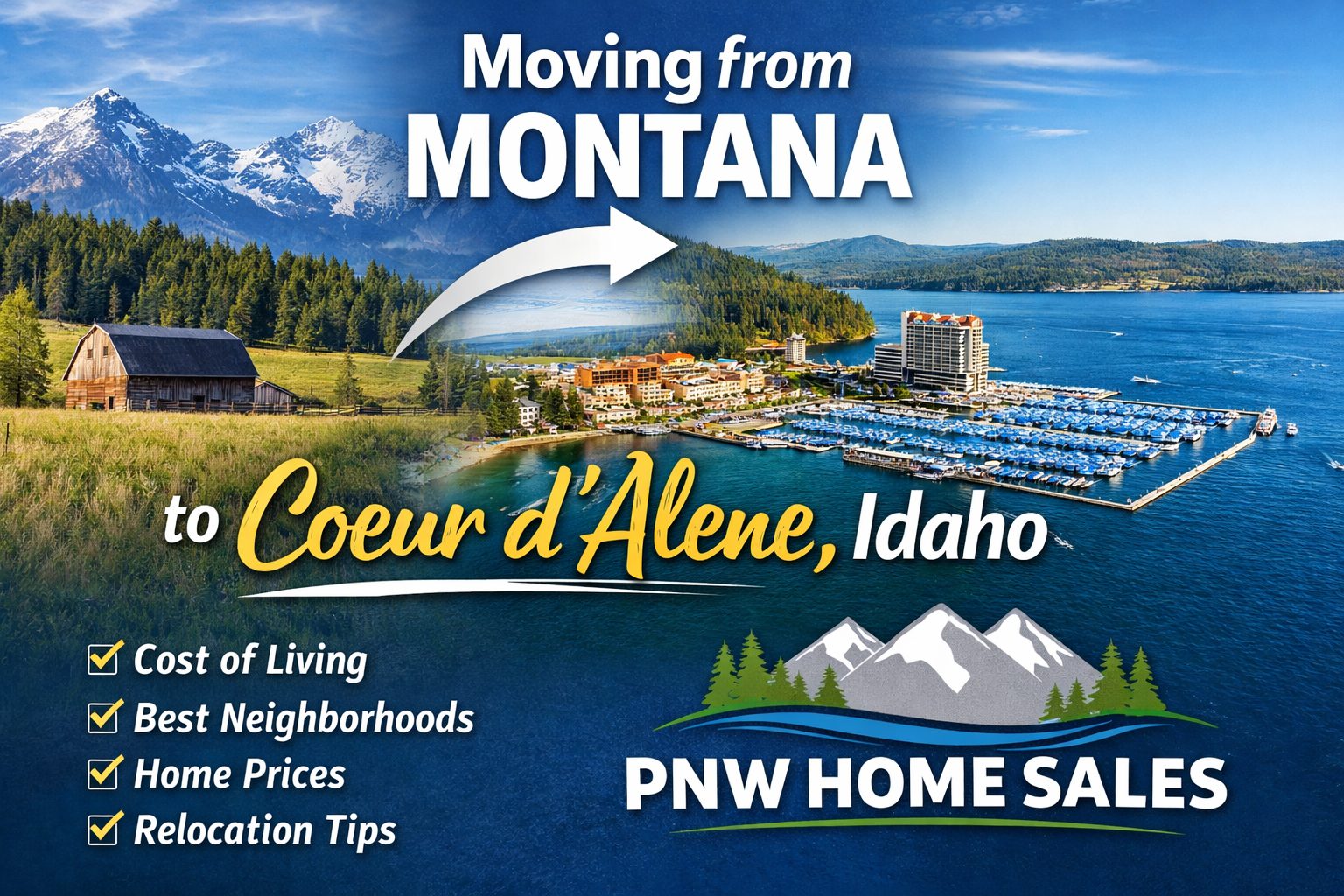 Moving from Montana to Coeur d'Alene Idaho complete guide