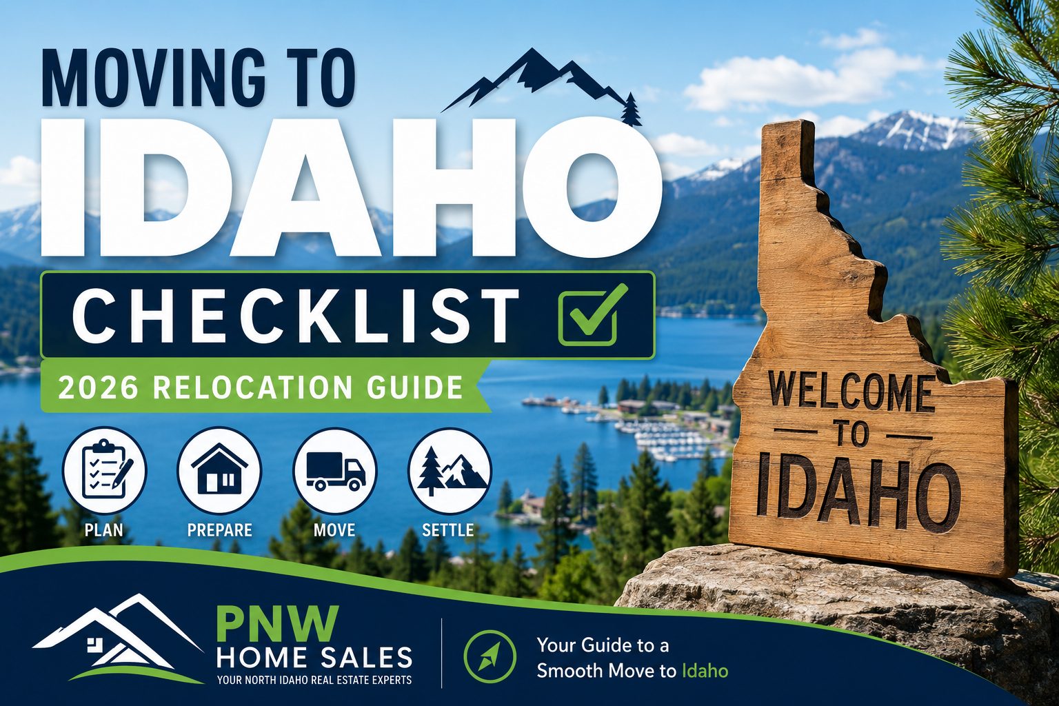 Moving to Idaho checklist 2026 relocation guide with planning tips, housing advice, and North Idaho lifestyle insights