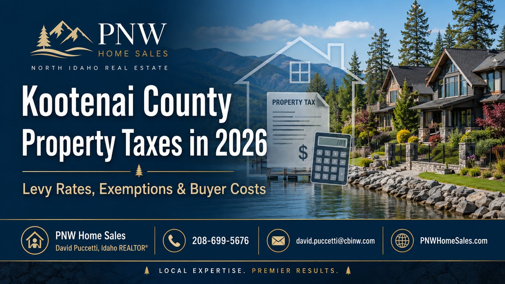 Kootenai County Idaho property taxes 2026 guide covering tax rates, assessments, exemptions, and homeowner tax information