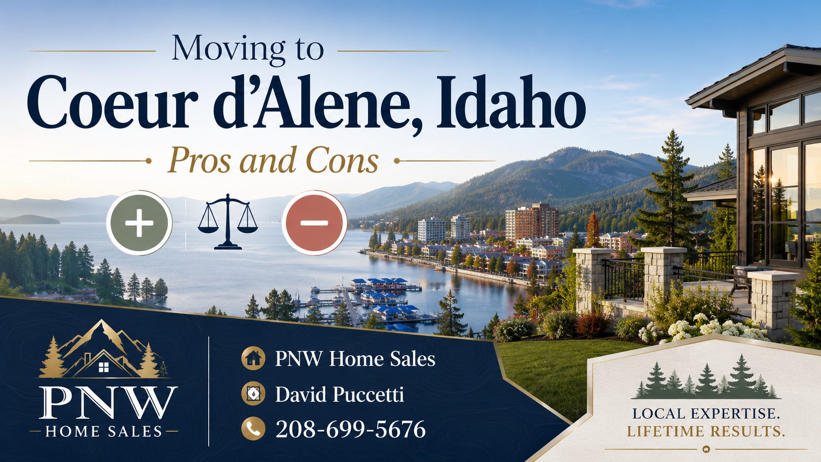 Coeur d’Alene Idaho lakefront lifestyle with scenic waterfront views, outdoor recreation, relocation planning, pros and cons, and North Idaho living