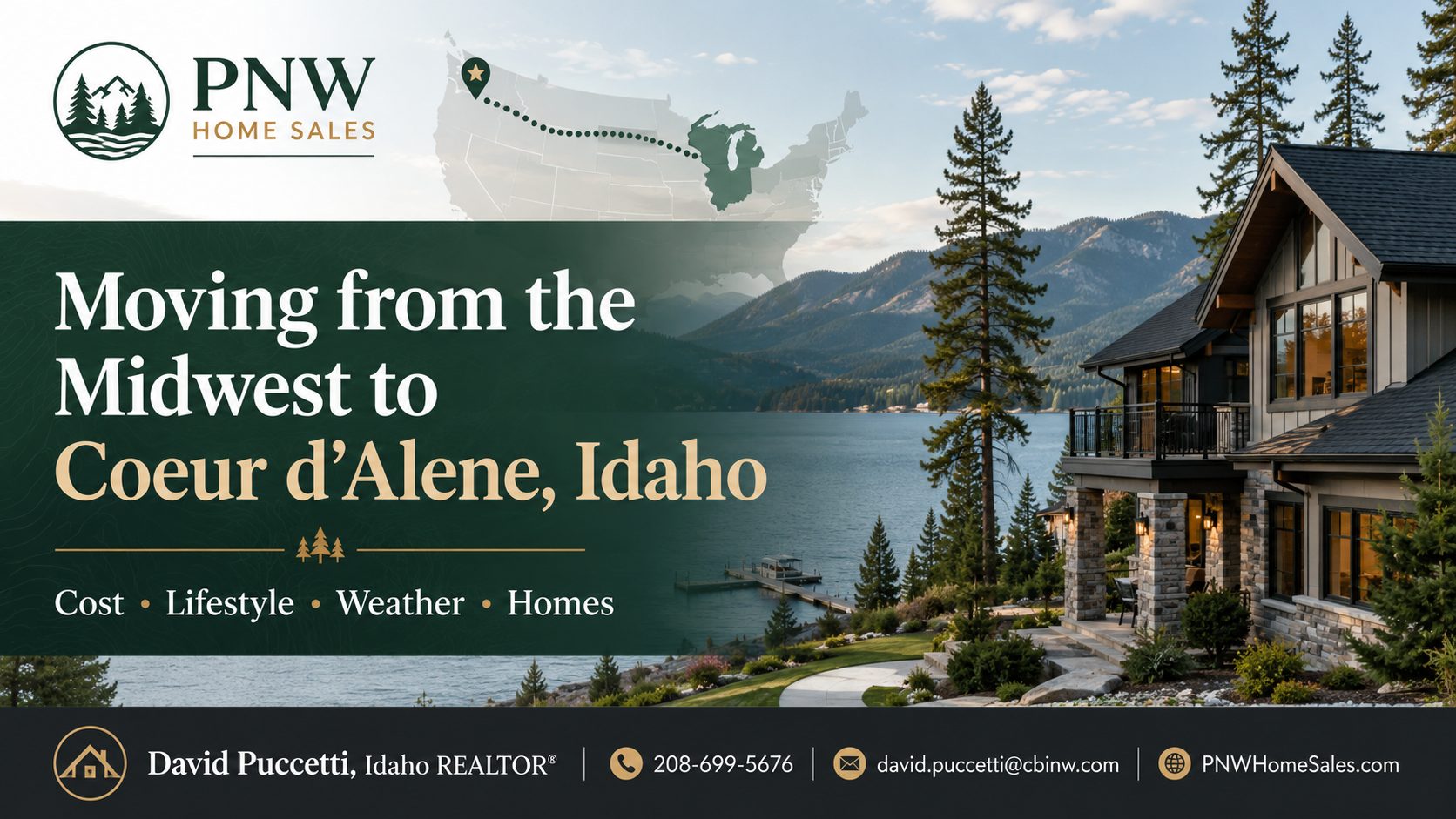 Moving from the Midwest to Coeur d’Alene Idaho with relocation tips, housing comparisons, lifestyle insights, and North Idaho living
