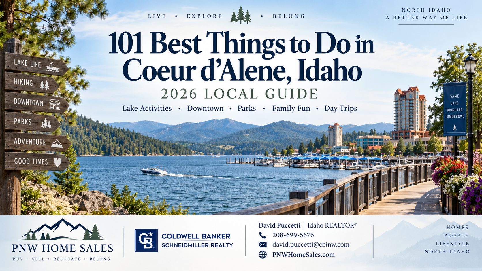 101 best things to do in Coeur d’Alene Idaho in 2026 including outdoor recreation, Lake Coeur d’Alene, attractions, dining, and local activities