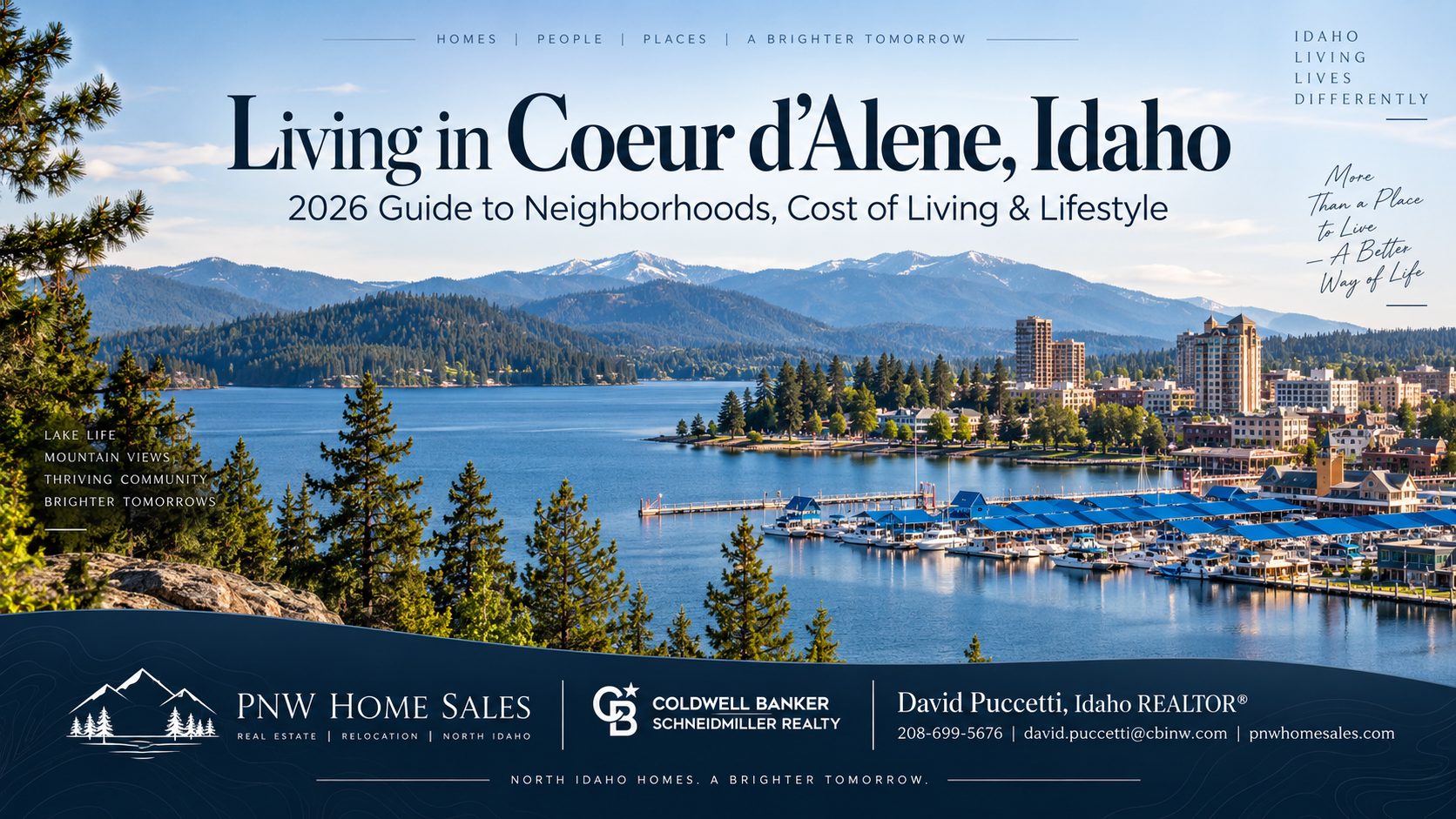 Living in Coeur d’Alene Idaho in 2026 including neighborhoods, cost of living, housing, outdoor recreation, and North Idaho lifestyle