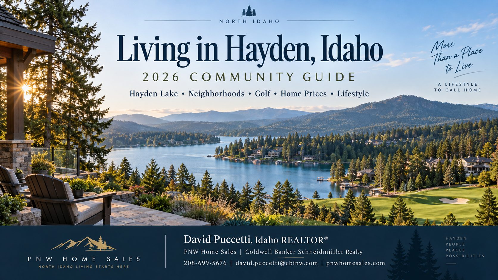 Living in Hayden Idaho in 2026 community guide covering neighborhoods, housing, cost of living, Hayden Lake, outdoor recreation, and North Idaho lifestyle