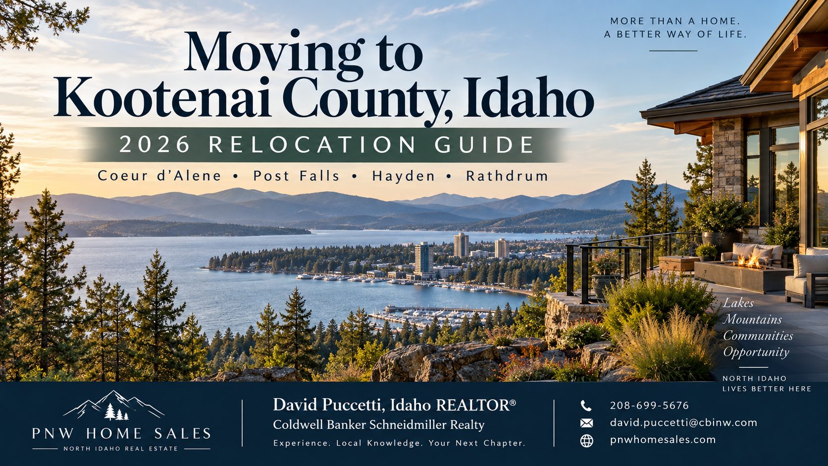 Moving to Kootenai County Idaho in 2026 relocation guide covering housing, cost of living, communities, lifestyle, and North Idaho relocation considerations